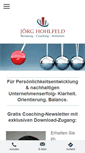 Mobile Screenshot of joerg-hohlfeld.de